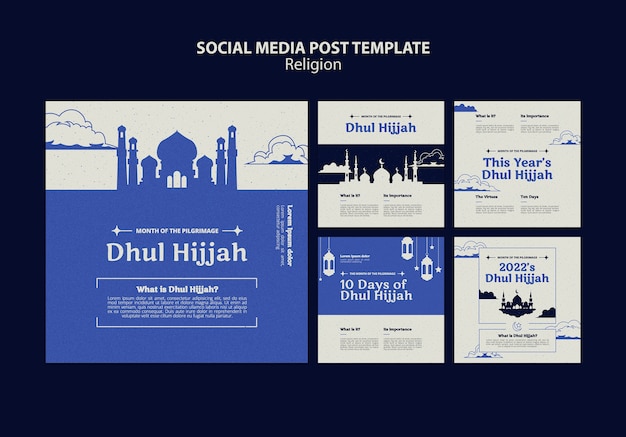 Diseño de plantilla religiosa de publicación de instagram. PSD gratuito