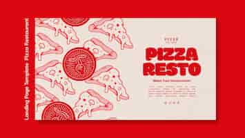 PSD gratuito diseño de plantilla de restaurante de pizza