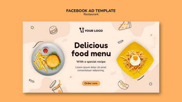 Diseño de plantilla de restaurante