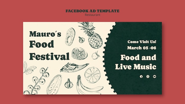 Diseño de plantilla de restaurante