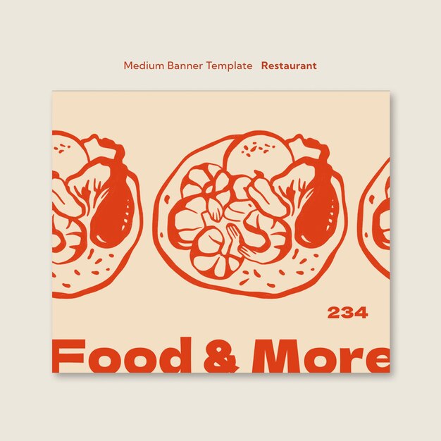 Diseño de plantilla de restaurante