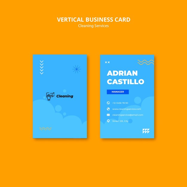 Diseño de la plantilla de los servicios de limpieza