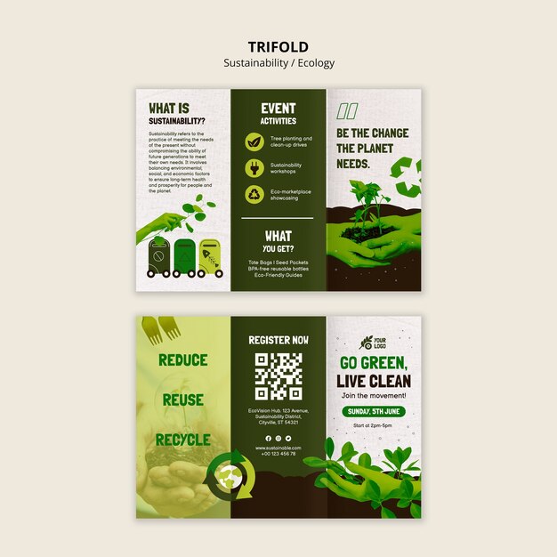 Diseño de la plantilla de sostenibilidad