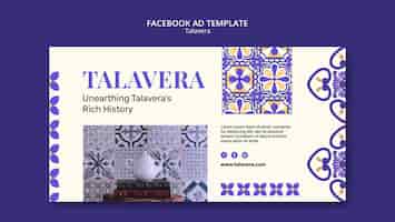 PSD gratuito diseño de la plantilla de talavera