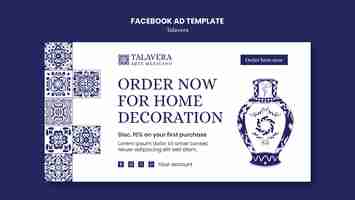 PSD gratuito diseño de la plantilla de talavera