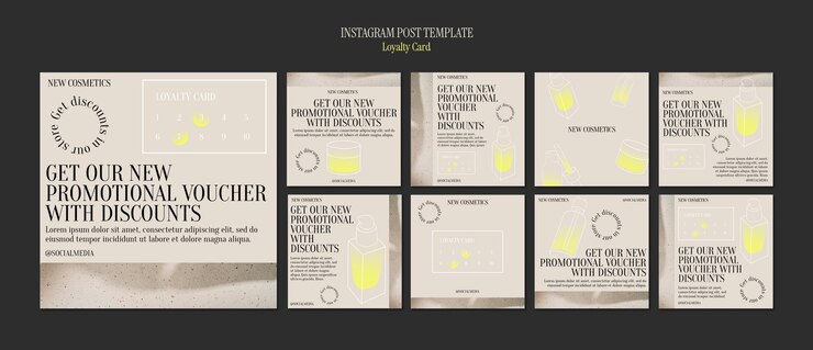 PSD gratuito diseño de la plantilla de la tarjeta de lealtad