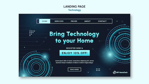 Diseño de plantilla de tecnología