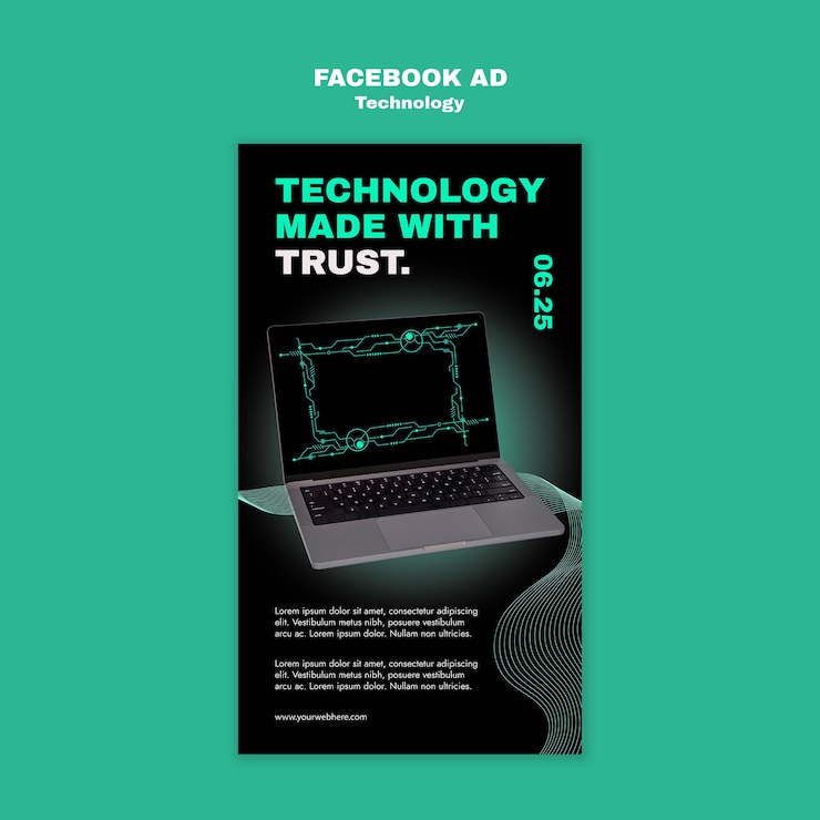 PSD gratuito diseño de plantilla de tecnología