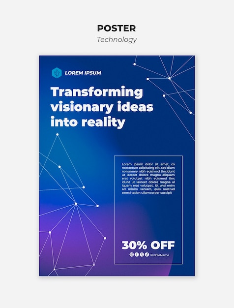 Diseño de plantilla de tecnología