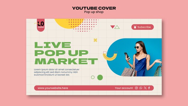 Diseño de plantilla de tienda emergente