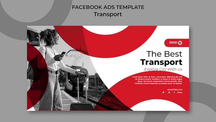 PSD gratuito diseño de plantilla de transporte.