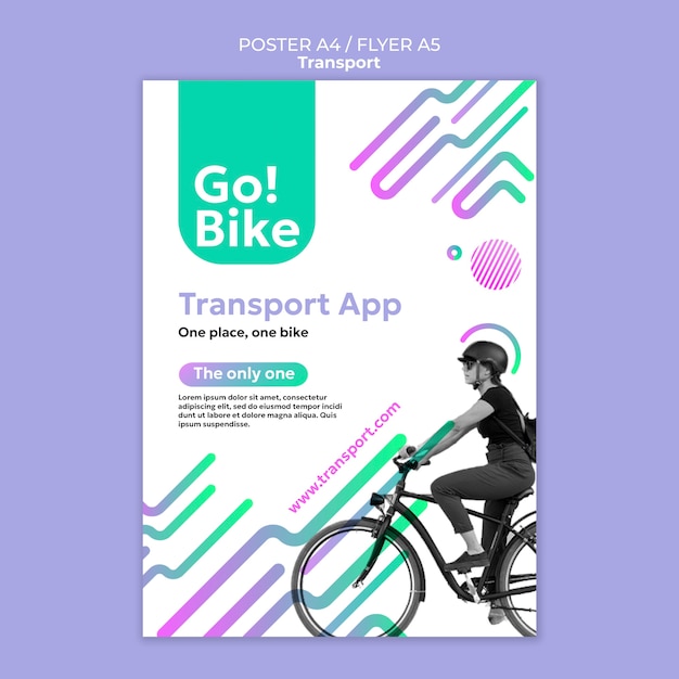 PSD gratuito diseño de plantilla de transporte