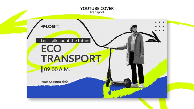 PSD gratuito diseño de plantilla de transporte.