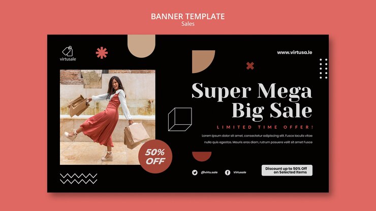 PSD gratuito diseño de plantilla de venta de banner.