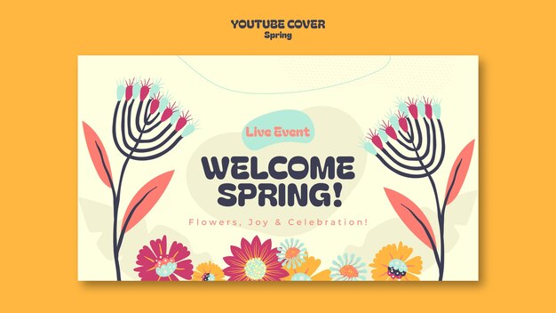 Diseño de plantilla de venta de primavera