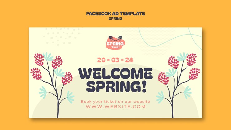 PSD gratuito diseño de plantilla de venta de primavera