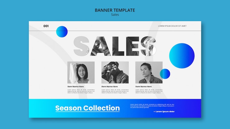 PSD gratuito diseño de plantilla de ventas degradado