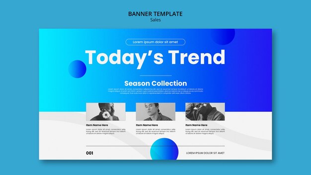 Diseño de plantilla de ventas degradado