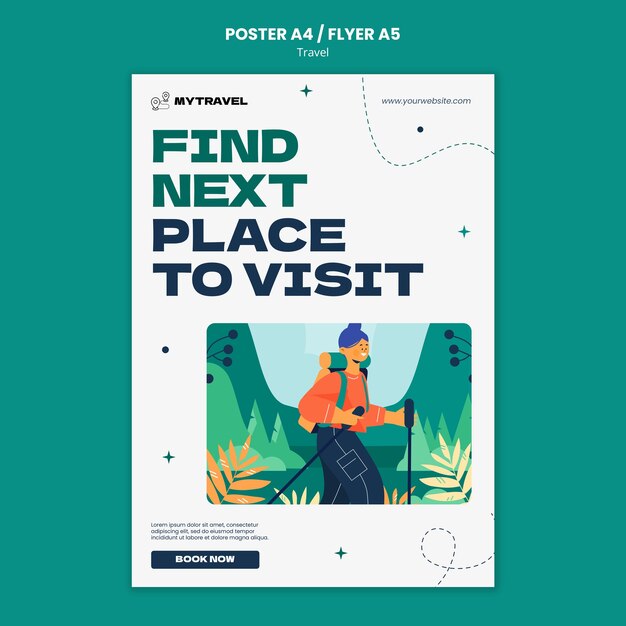 Diseño de plantilla de viaje