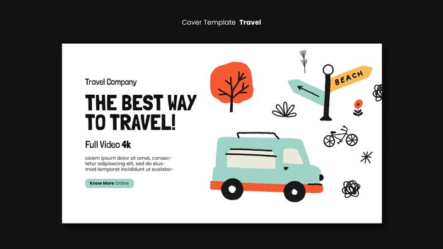 Diseño de plantilla de viaje