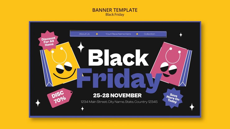 PSD gratuito diseño de plantilla de viernes negro