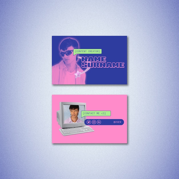 Diseño de plantilla Y2k