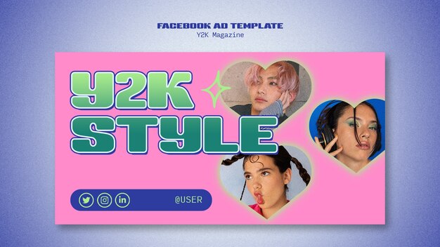 Diseño de plantilla Y2k