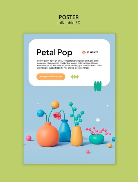 Diseño de plantillas 3D inflables