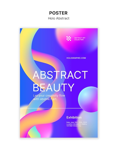 Diseño de plantillas abstractas de Holo