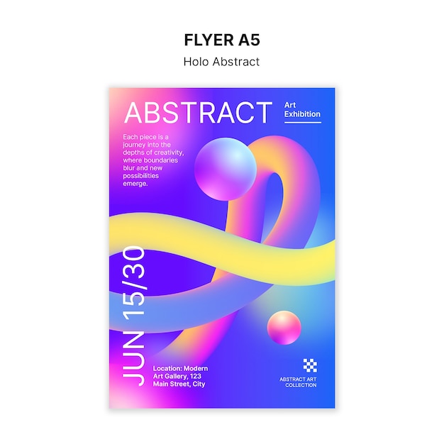 Diseño de plantillas abstractas de Holo