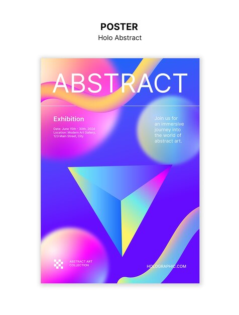 Diseño de plantillas abstractas de Holo