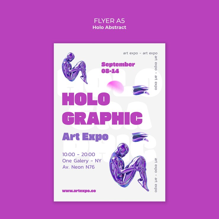PSD gratuito diseño de plantillas abstractas de holo