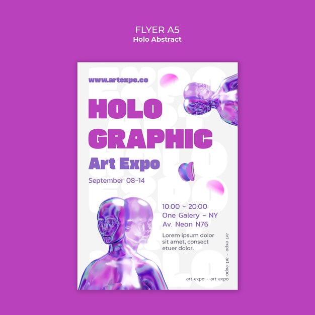 Diseño de plantillas abstractas de Holo