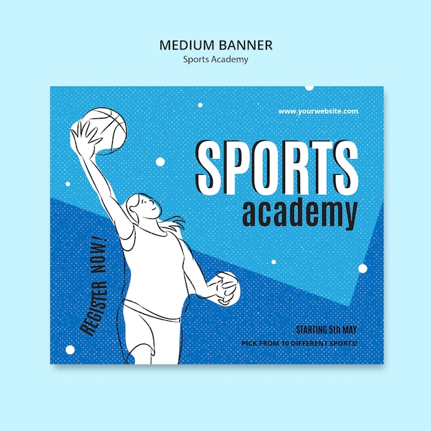 Diseño de plantillas de academias deportivas