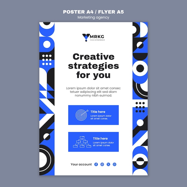 Diseño de plantillas de agencias de marketing