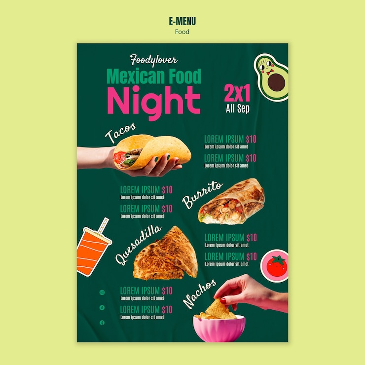 PSD gratuito diseño de plantillas de alimentos