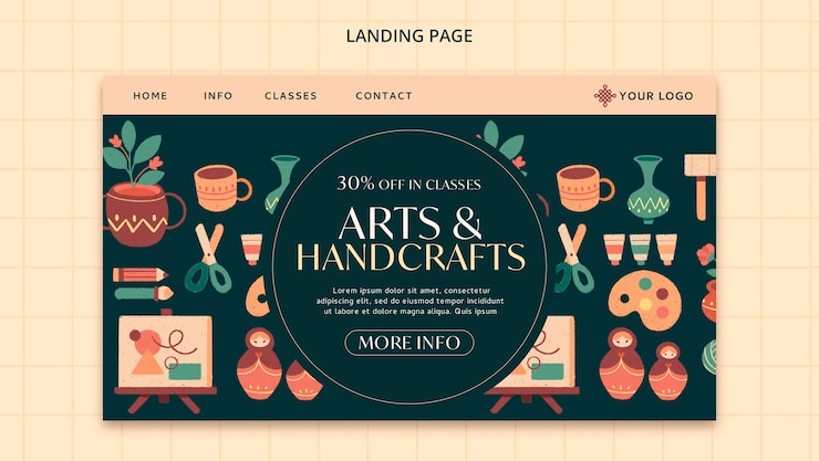 PSD gratuito diseño de plantillas de arte y artesanía.