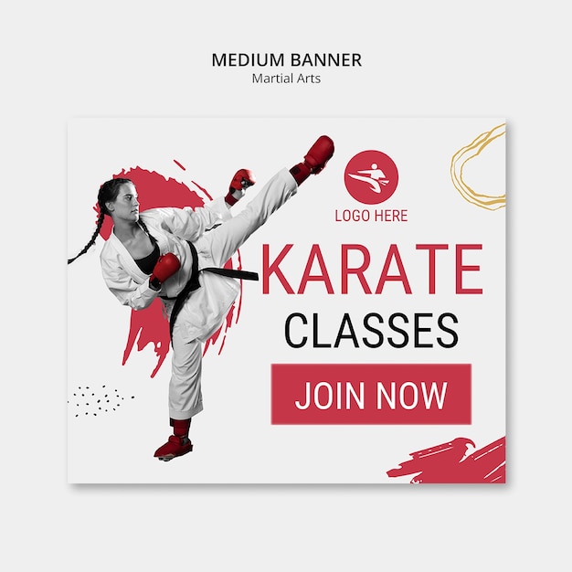 Diseño de plantillas de artes marciales