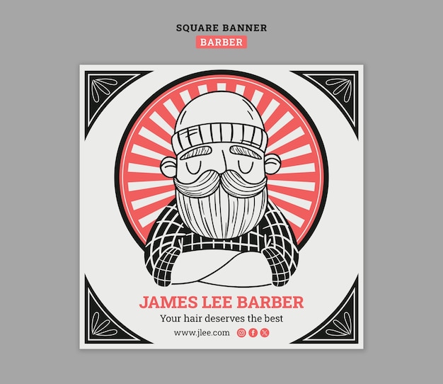 Diseño de plantillas de barbero