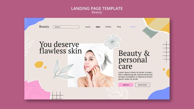 Diseño de plantillas de belleza