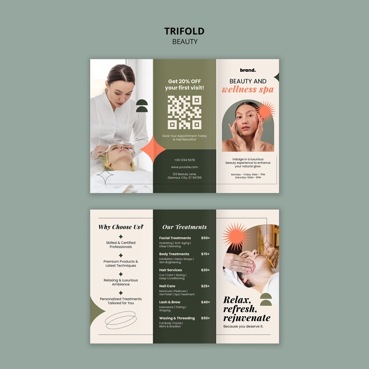 PSD gratuito diseño de plantillas de belleza