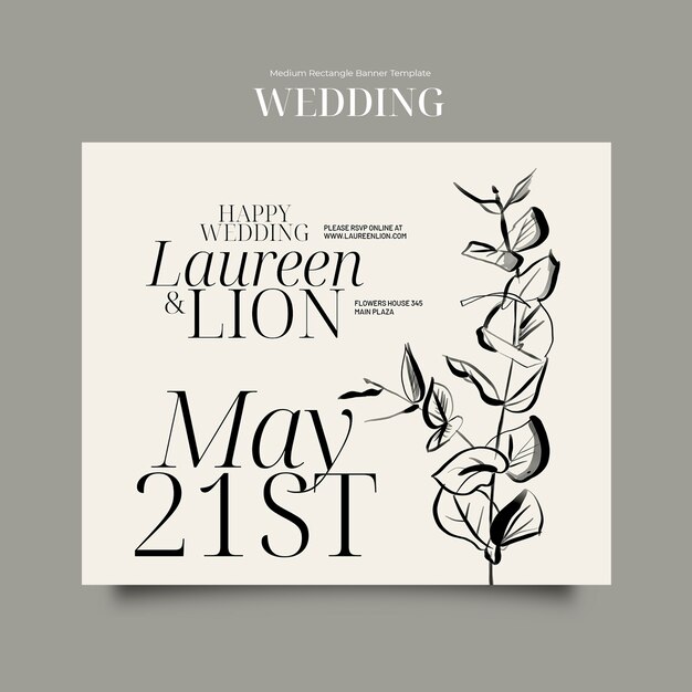 Diseño de plantillas para bodas