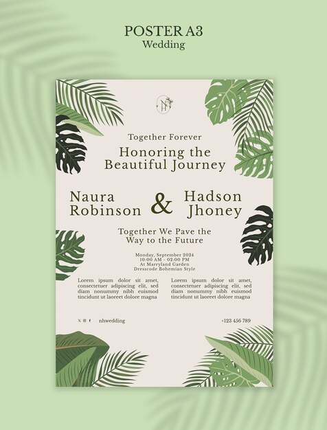 Diseño de plantillas para bodas