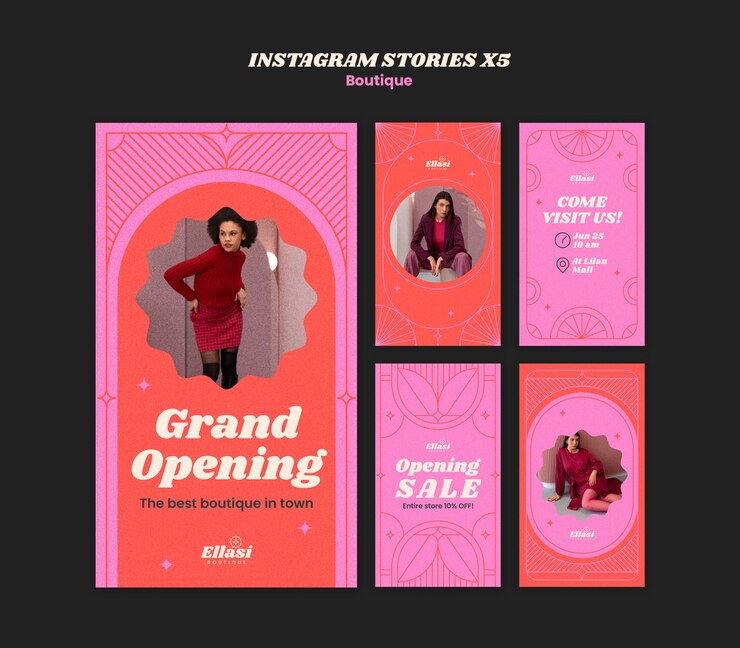 PSD gratuito diseño de plantillas de boutique