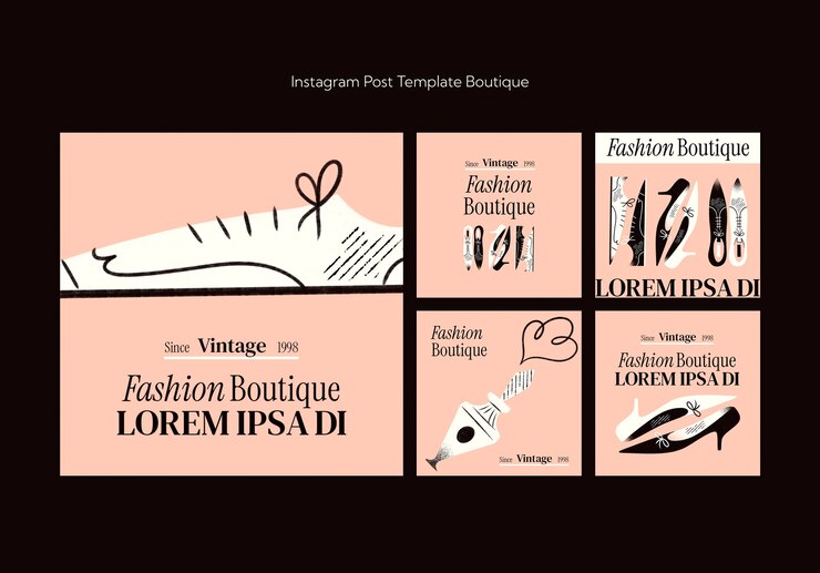 PSD gratuito diseño de plantillas de boutique
