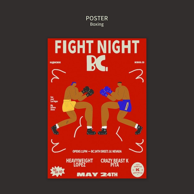 Diseño de plantillas de boxeo