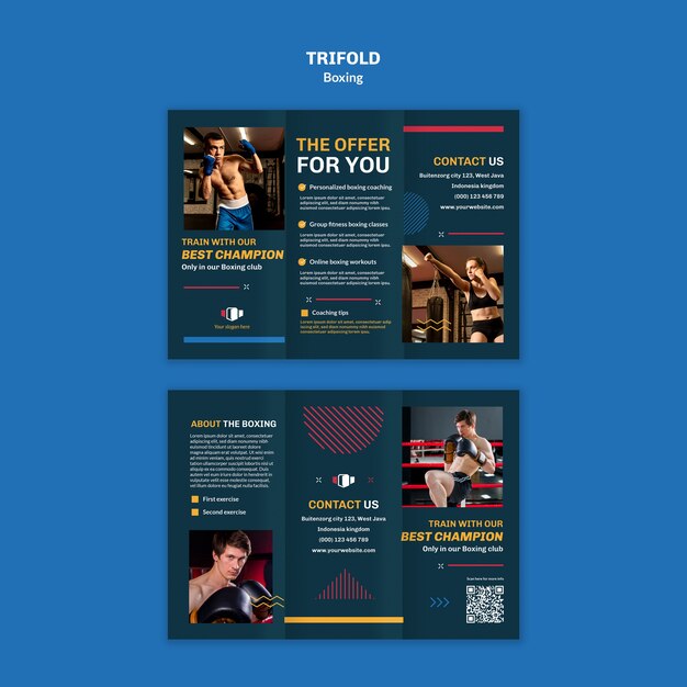 Diseño de plantillas de boxeo