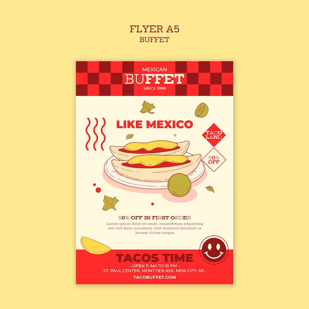 Diseño de plantillas de buffet