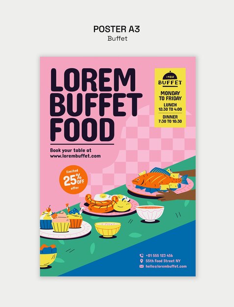 Diseño de plantillas de buffet