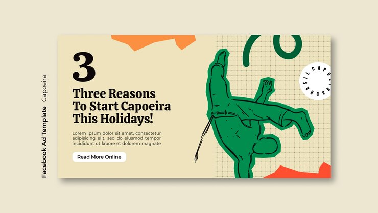 PSD gratuito diseño de plantillas de capoeira